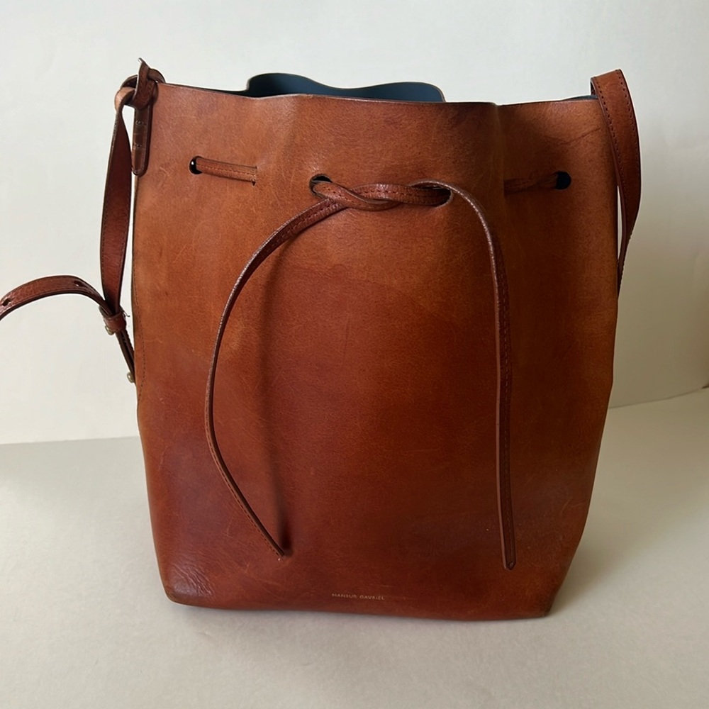 MANSUR GAVRIEL Large Bucket Bag in Brandy
